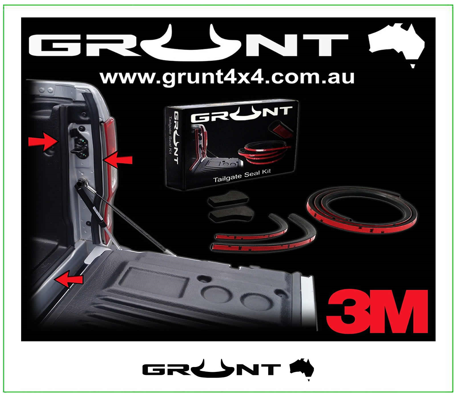 Holden Colorado 2012 – Onwards Grunt 4×4 Tailgate Seal Kit