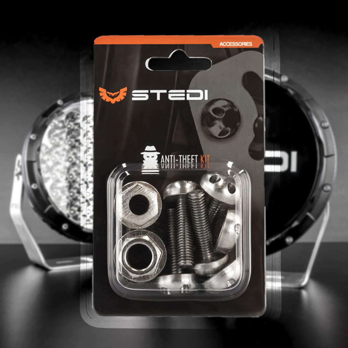 ANTI THEFT KIT FOR THE TYPE X 8.5" & 7" LED LIGHT SPOT LIGHTS