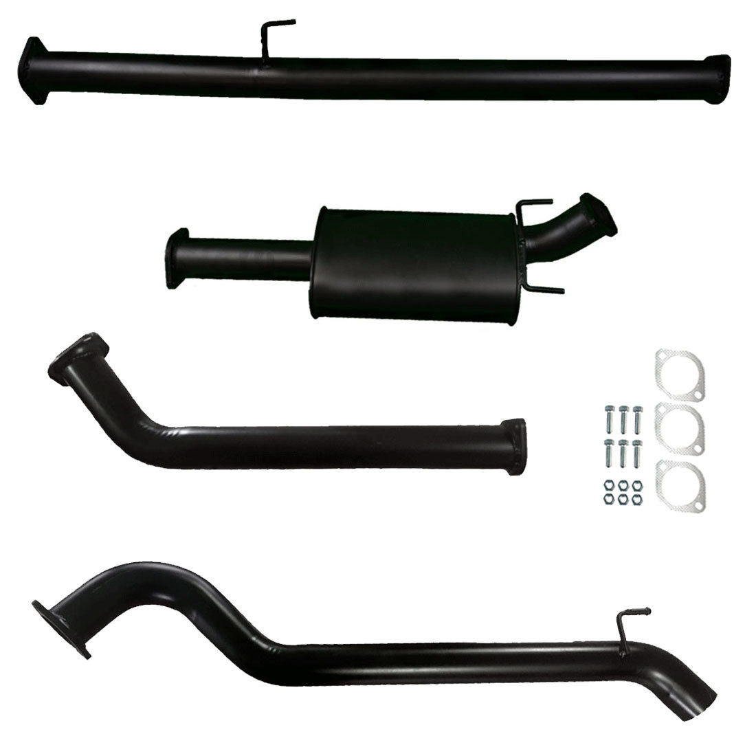 N80 TOYOTA HILUX 2.8L TD 2015< GUN136R 3" INCH DPF BACK EXHAUST WITH MUFFLER
