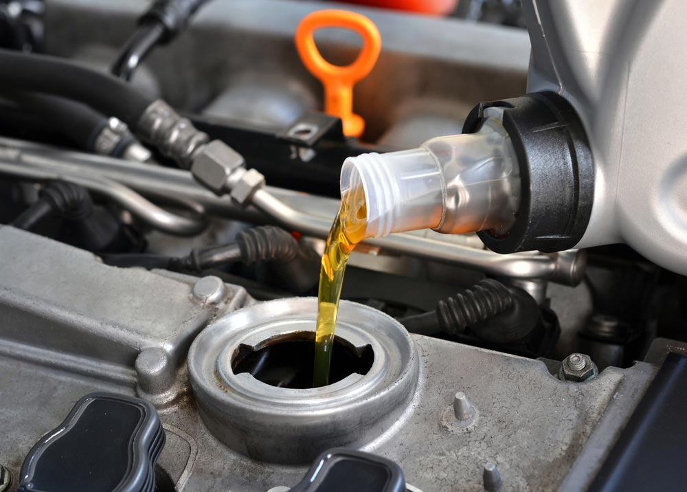 Changing Oil Of A Vehicle