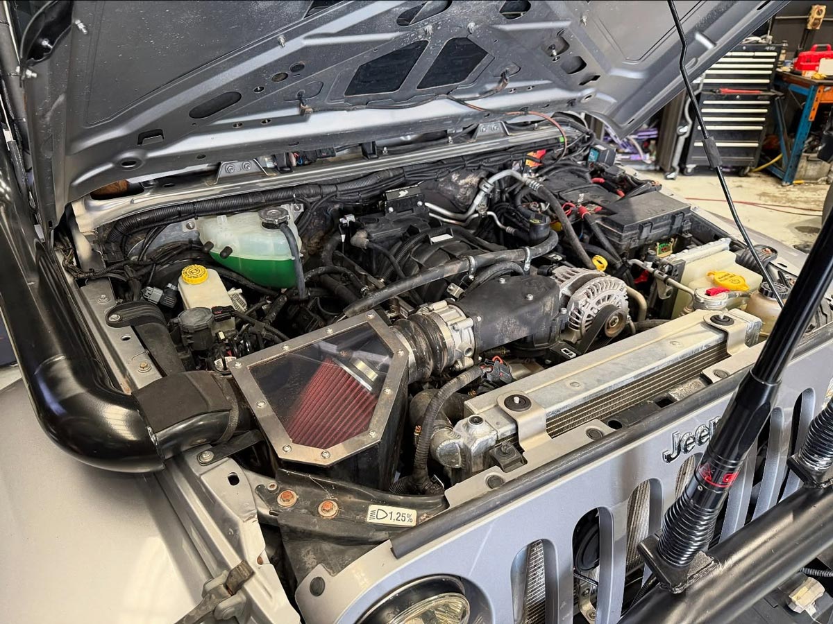 Engine Of A Jeep