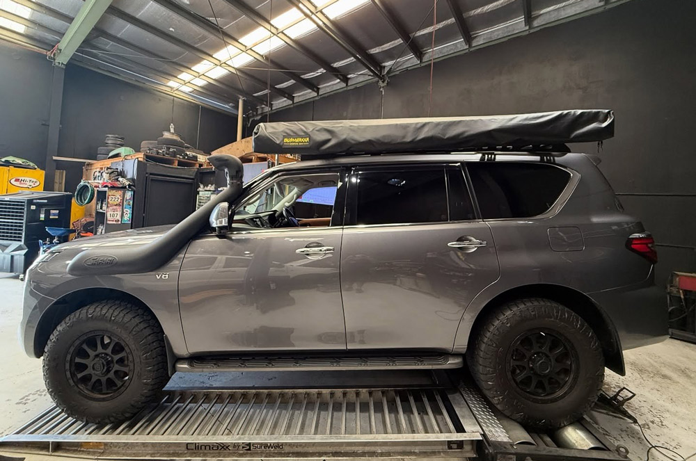 A 4x4 Vehicle In A Local Workshop