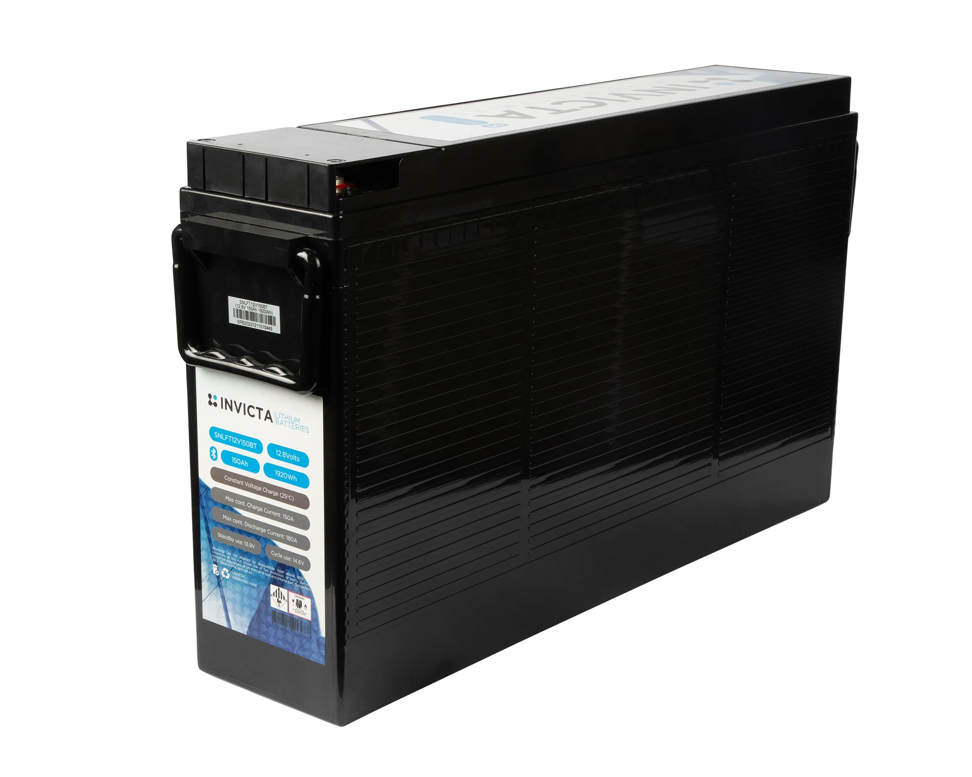 Invicta Lithium 12V 150Ah Slimline Battery with Bluetooth