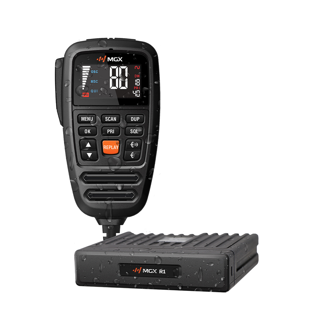 MGX R1 MGX IP67 REMOTE MIC 12/24V UHF/LMR HYBRID CB RADIO