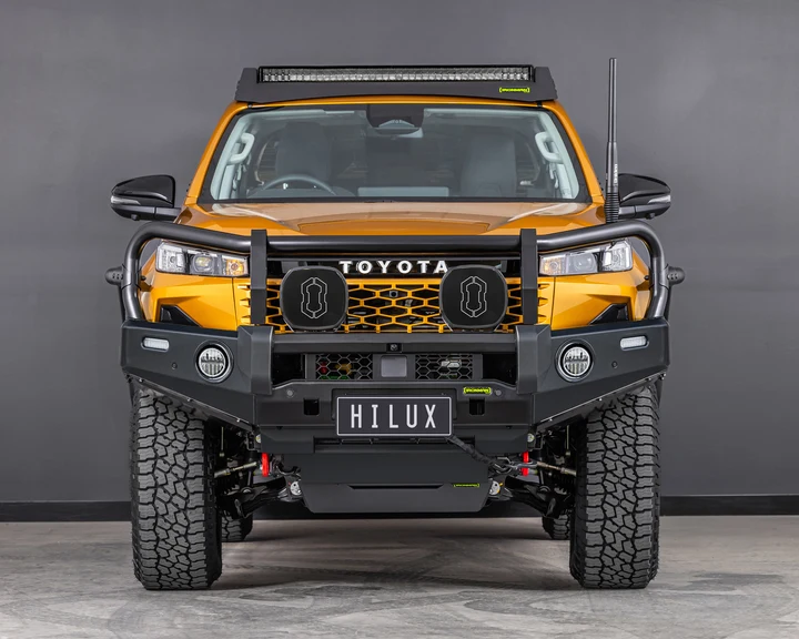 Bull Bar – Deluxe Bull Bar & Loom Kit For Toyota HiLux N90 (26+) Low Spec Vehicles